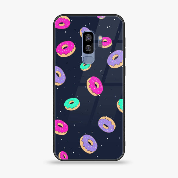 Samsung Galaxy S9 Plus - Colorful Donuts - Premium Printed Glass soft Bumper Shock Proof Case