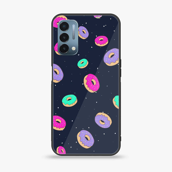 OnePlus Nord N200 5G - Colorful Donuts - Premium Printed Glass soft Bumper Shock Proof Case