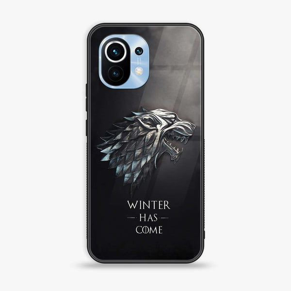 Xiaomi 11 Lite 5G NE - Winter Has Come GOT - Premium Printed Glass soft Bumper Shock Proof Case