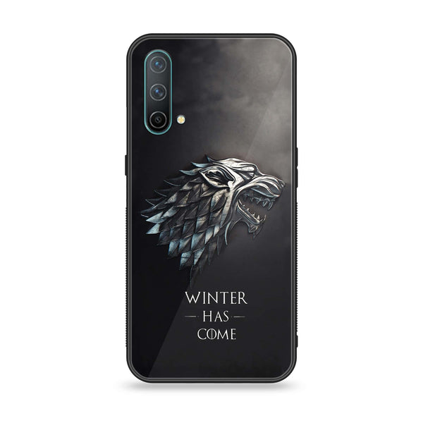 OnePlus Nord CE 5G - Winter Has Come GOT - Premium Printed Glass soft Bumper Shock Proof Case