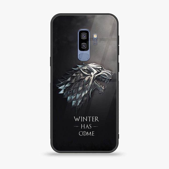 Samsung Galaxy S9 Plus - Winter Has Come GOT - Premium Printed Glass soft Bumper Shock Proof Case  CS-40913