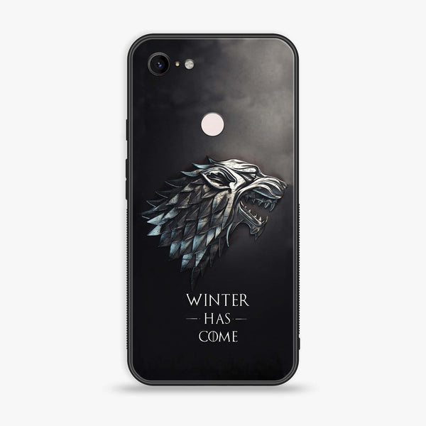 Google Pixel 3 XL - Winter Has Come GOT - Premium Metal Printed soft Bumper Shock Proof Case CS-15253
