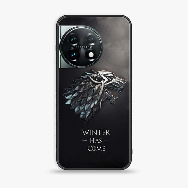 OnePlus 11 5G - Winter Has Come GOT - Premium Printed Glass soft Bumper Shock Proof Case