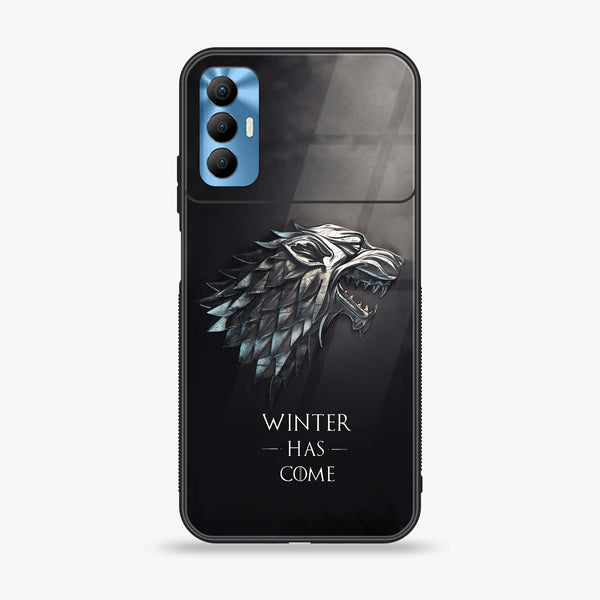 Tecno Spark 8 Pro - Winter Has Come GOT - Premium Printed Glass soft Bumper Shock Proof Case CS-32659