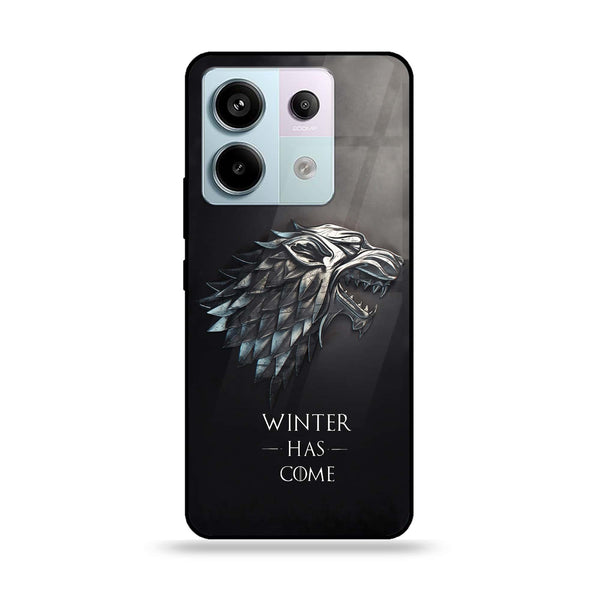Redmi Note 13 Pro 4G - Winter Has Come GOT - Premium Printed Glass soft Bumper Shock Proof Case