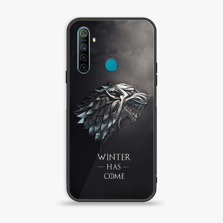 Realme 5 - Winter Has Come GOT - Premium Printed Glass soft Bumper Shock Proof Case