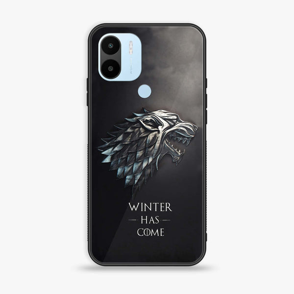Xiaomi Redmi A2 Plus - Winter Has Come GOT - Premium Printed Glass soft Bumper Shock Proof Case CS-21022