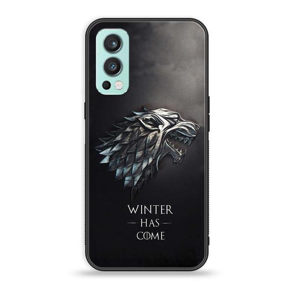 OnePlus Nord 2 5G - Winter Has Come GOT - Premium Printed Glass soft Bumper Shock Proof Case