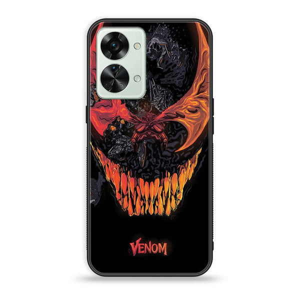 OnePlus Nord 2T 5G - VENOM Case - Premium Metal Printed soft Bumper Shock Proof Case