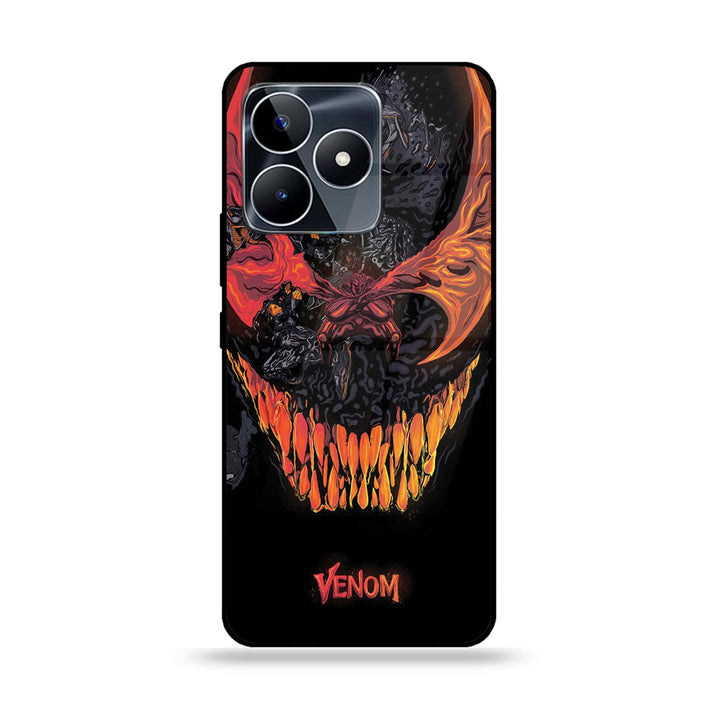 Realme C51 - VENOM Case - Premium Printed Glass soft Bumper Shock Proof Case