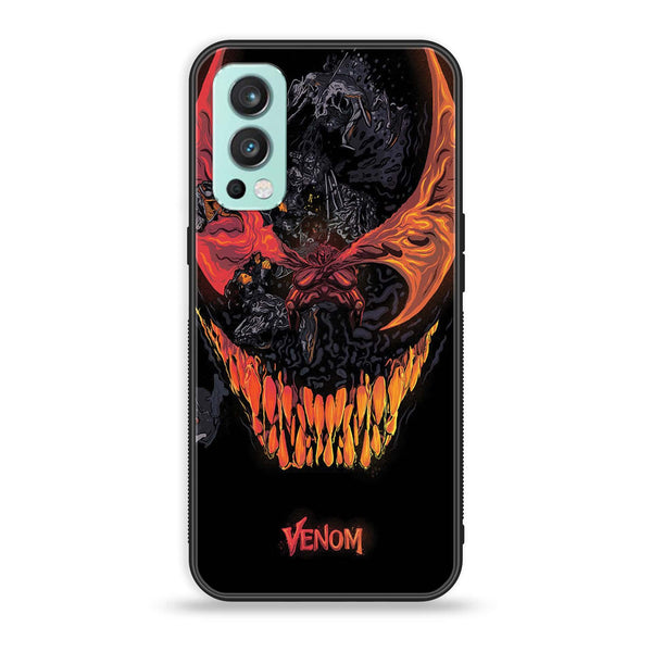 OnePlus Nord 2 5G - VENOM Case - Premium Printed Glass soft Bumper Shock Proof Case