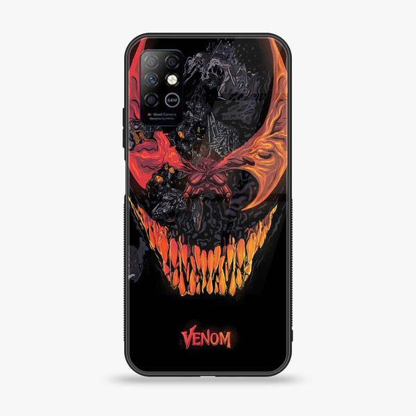 Infinix Note 8 - VENOM Case - Premium Printed Glass soft Bumper Shock Proof Case