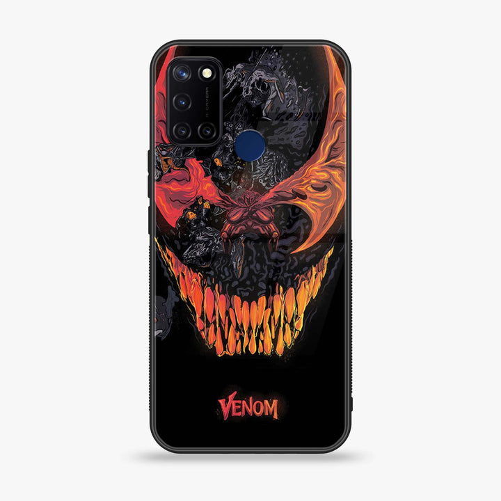 Realme 7i - VENOM Case - Premium Printed Glass soft Bumper Shock Proof Case