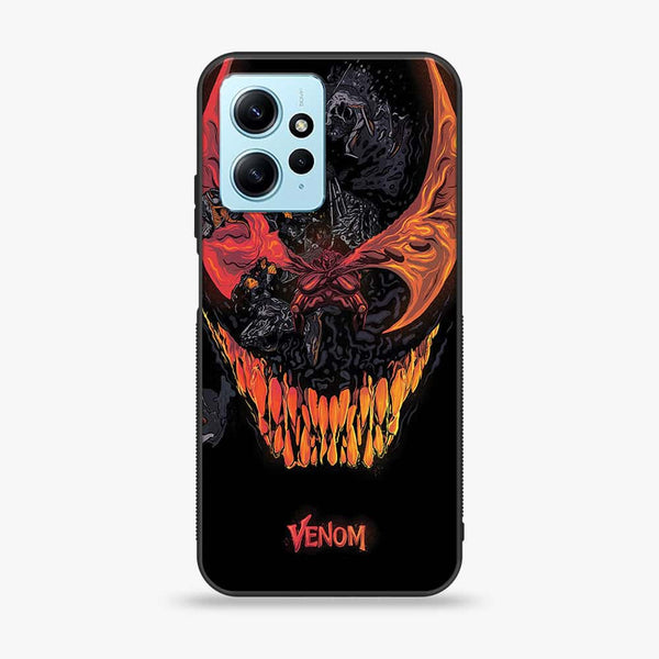 Xiaomi Redmi Note 12 - VENOM Case - Premium Printed Glass soft Bumper Shock Proof Case CS-42489