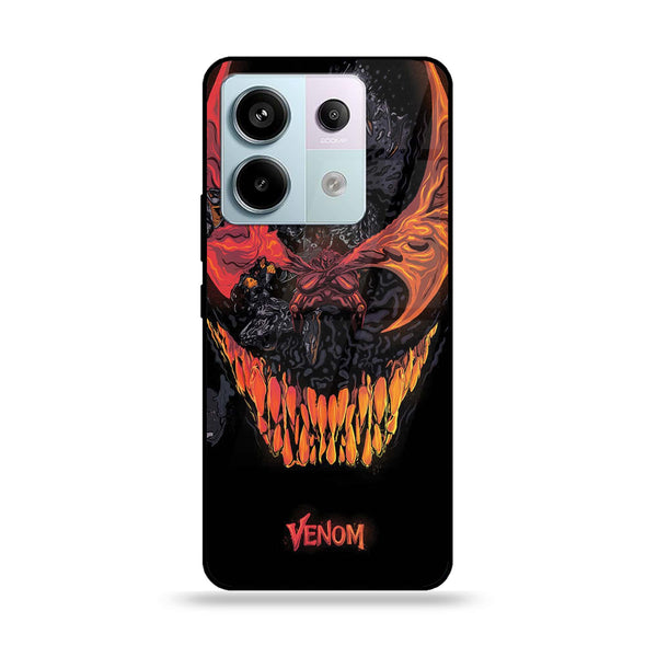 Redmi Note 13 - VENOM Case - Premium Metal Printed soft Bumper shock Proof Case