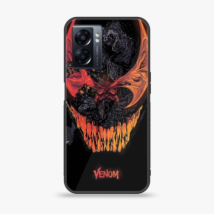 Oppo A57 2022 - VENOM Case - Premium Printed Glass soft Bumper Shock Proof Case