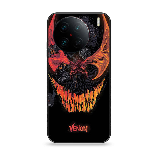 Vivo X90 Pro - VENOM Case - Premium Printed Glass soft Bumper Shock Proof Case CS-40922