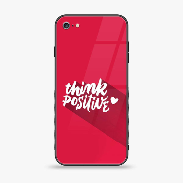 iPhone 6 Plus - Think Positive Design - Premium Printed Glass soft Bumper shock Proof Case