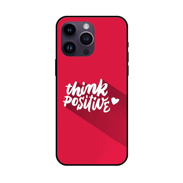 iPhone 12 Pro - Think Positive Design - Premium Metal Printed soft Bumper shock Proof Case