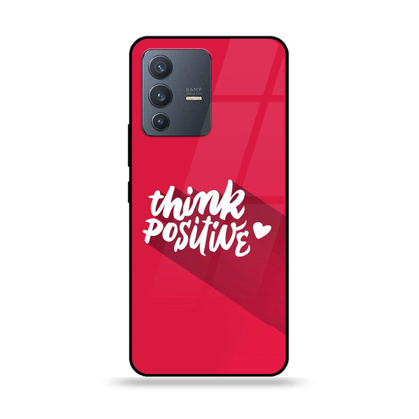 Vivo V23 5G - Think Positive Design - Premium Printed Glass soft Bumper Shock Proof Case CS-41447