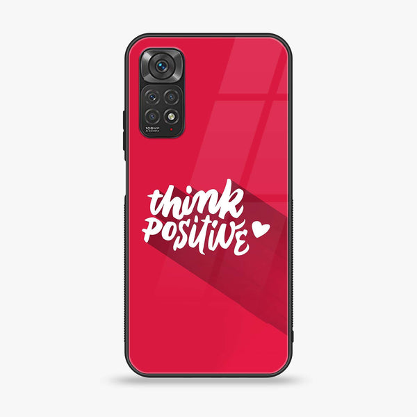 Xiaomi Redmi Note 11 Pro - Think Positive Design - Premium Printed Glass soft Bumper Shock Proof Case