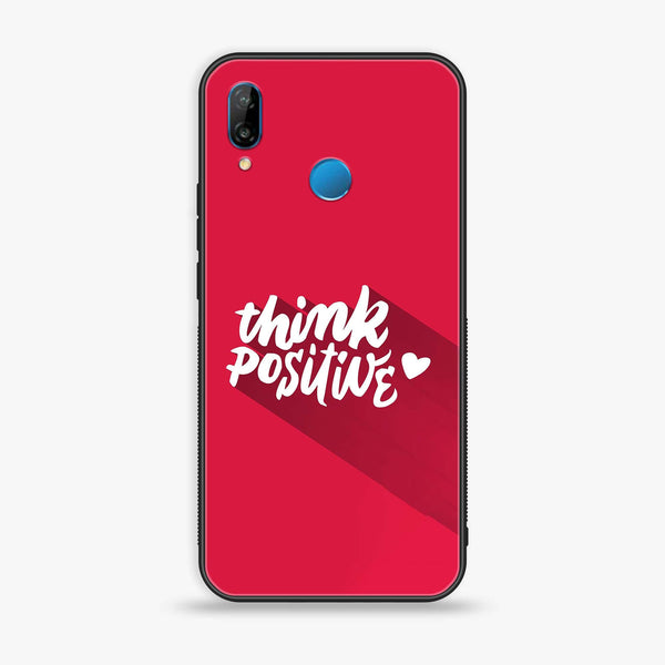 Huawei P20 lite - Think Positive Design - Premium Printed Glass soft Bumper Shock Proof Case CS-11069