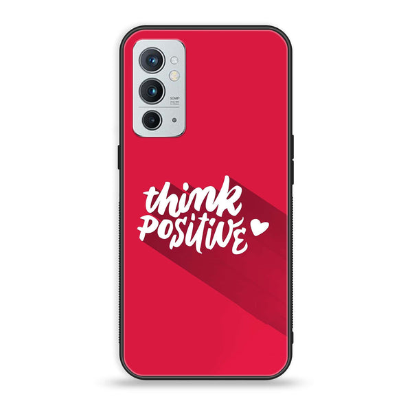 OnePlus 9RT 5G - Think Positive Design - Premium Printed Glass soft Bumper Shock Proof Case