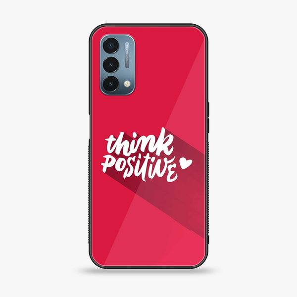 OnePlus Nord N200 5G - Think Positive Design - Premium Printed Glass soft Bumper Shock Proof Case