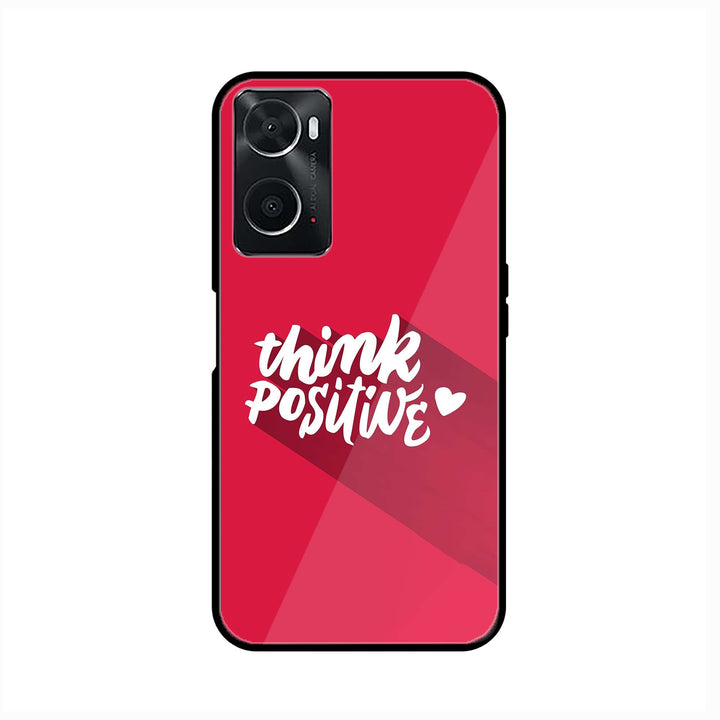 Oppo A36 - Think Positive Design - Premium Printed Glass soft Bumper Shock Proof Case