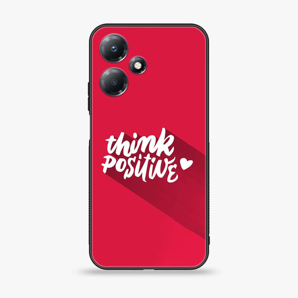 Infinix Hot 30i - Think Positive Design - Premium Metal Printed soft Bumper shock Proof Case