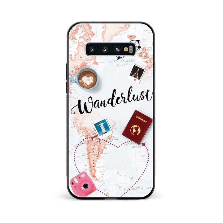 Galaxy S10 Plus - World Journey - Premium Printed Glass soft Bumper Shock Proof Case