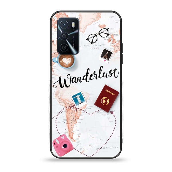 OPPO A16 - World Journey - Premium Printed Glass soft Bumper Shock Proof Case
