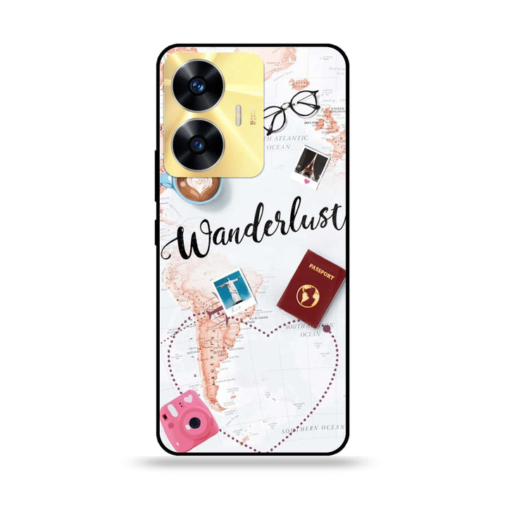 Realme C55 - World Journey - Premium Printed Glass soft Bumper Shock Proof Case