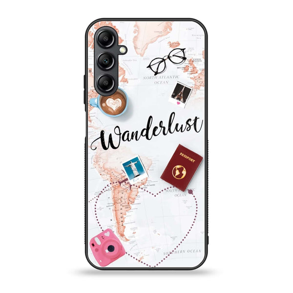 Samsung Galaxy A14 - World Journey - Premium Printed Glass soft Bumper Shock Proof Case CS-18554