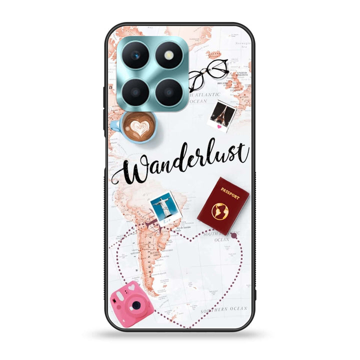 Honor X6a - World Journey - Premium Printed Glass soft Bumper Shock Proof Case