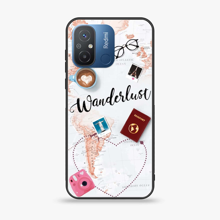 Xiaomi Redmi 12C / 11A  - World Journey - Premium Printed Glass soft Bumper Shock Proof Case CS-24817