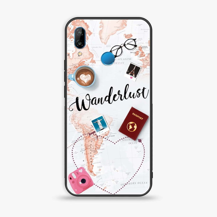 Huawei P20 lite - World Journey - Premium Printed Glass soft Bumper Shock Proof Case