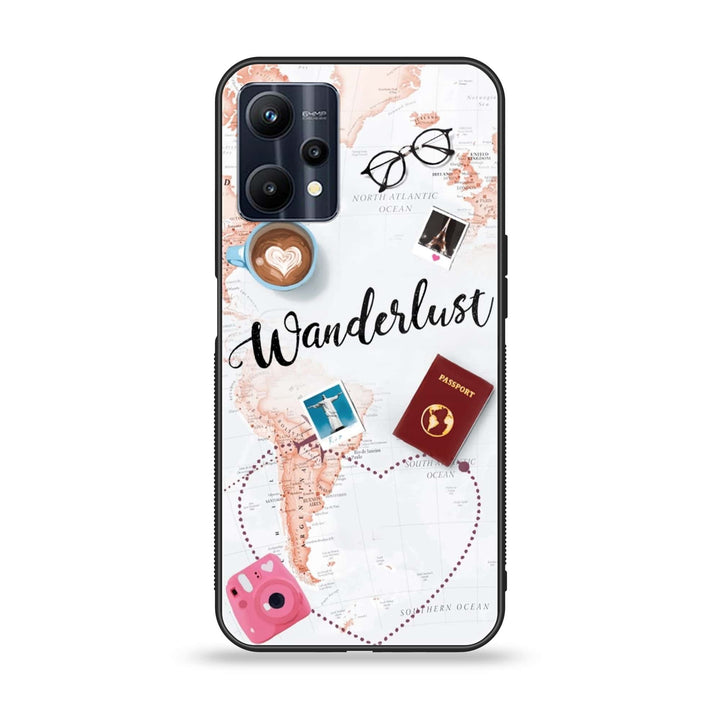 Realme V25 - World Journey - Premium Printed Glass soft Bumper Shock Proof Case