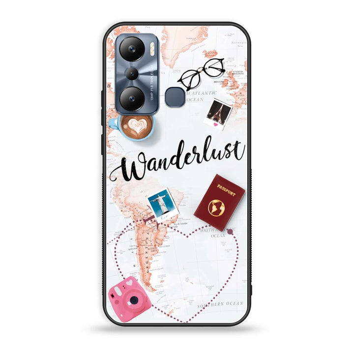 Infinix Hot 20i - World Journey - Premium Metal Printed soft Bumper shock Proof Case