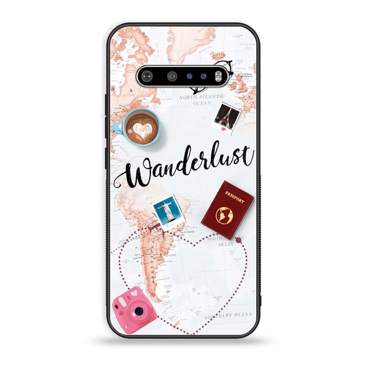 LG V60 - World Journey - Premium Printed Glass soft Bumper Shock Proof Case