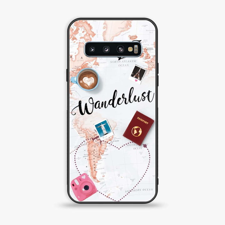 Samsung Galaxy S10 - World Journey - Premium Printed Glass soft Bumper Shock Proof Case
