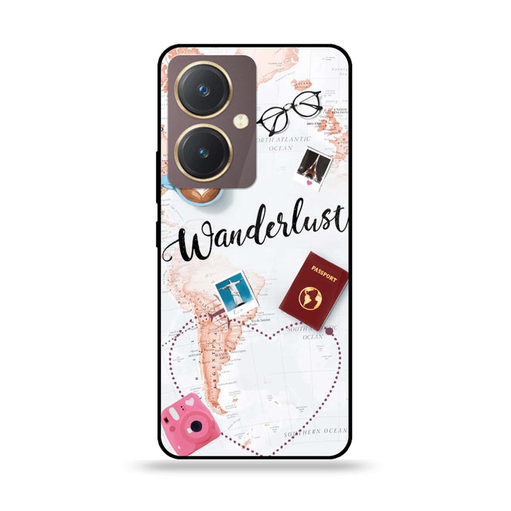 Vivo Y27 - World Journey - Premium Printed Glass soft Bumper shock Proof Case