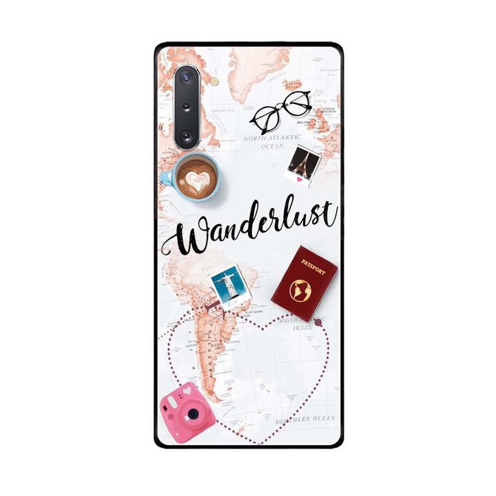 Samsung Galaxy Note 10 - World Journey - Premium Printed Glass soft Bumper Shock Proof Case CS-30078