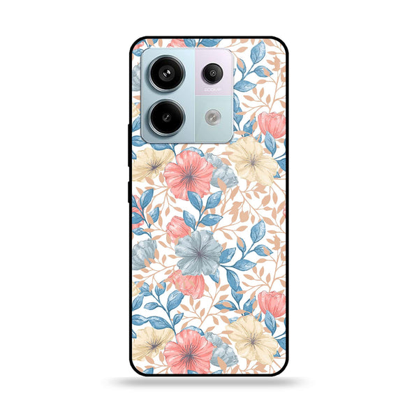 Redmi Note 13 - Seamless Flower - Premium Metal Printed soft Bumper shock Proof Case CS-42553