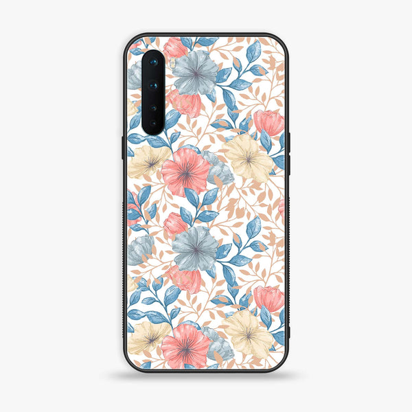 OnePlus Nord - Seamless Flower - Premium Printed Glass soft Bumper Shock Proof Case