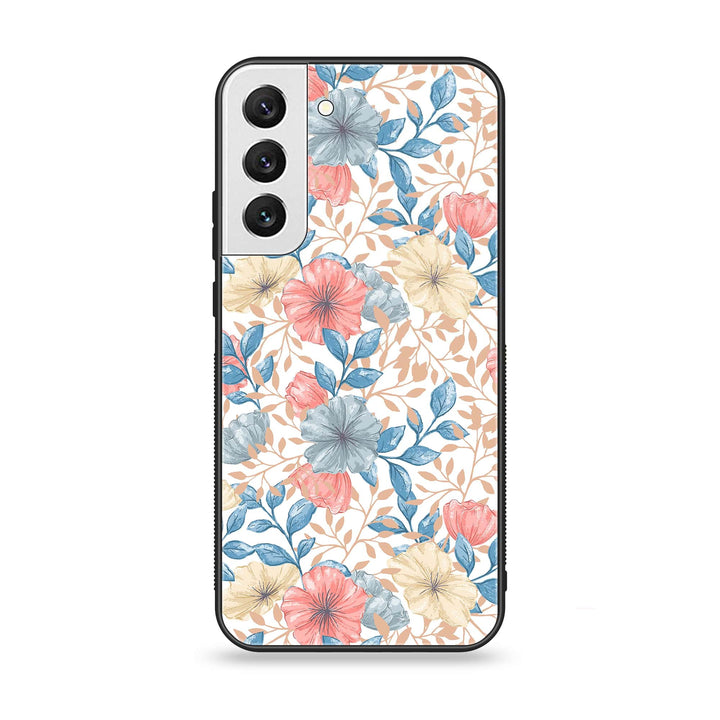 Samsung Galaxy S22 Plus - Seamless Flower - Premium Metal Printed soft Bumper shock Proof Case