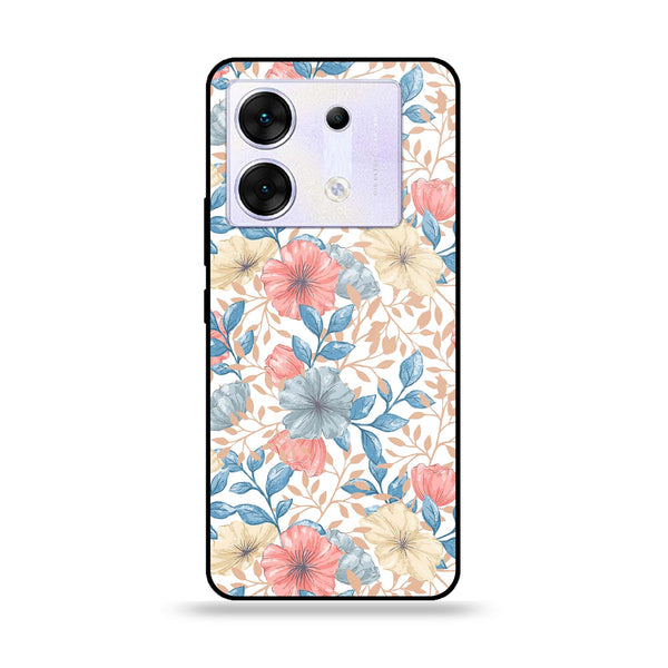 Infinix Zero 30 5G - Seamless Flower - Premium Metal Printed soft Bumper shock Proof Case