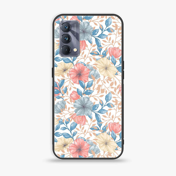 Realme GT Master Edition - Seamless Flower - Premium Printed Glass soft Bumper Shock Proof Case CS-14211