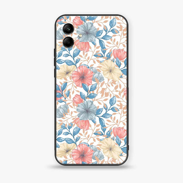 Samsung Galaxy A04e - Seamless Flower - Premium Printed Glass soft Bumper Shock Proof Case  CS-24292