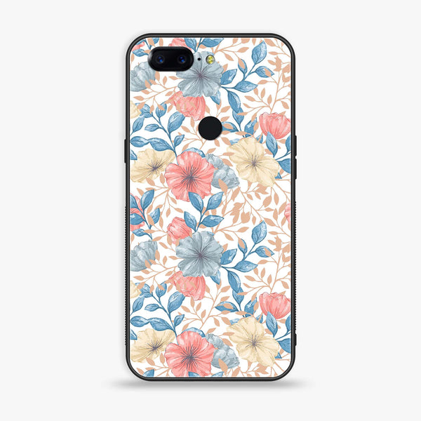 OnePlus 5T - Seamless Flower - Premium Metal Printed soft Bumper Shock Proof Case